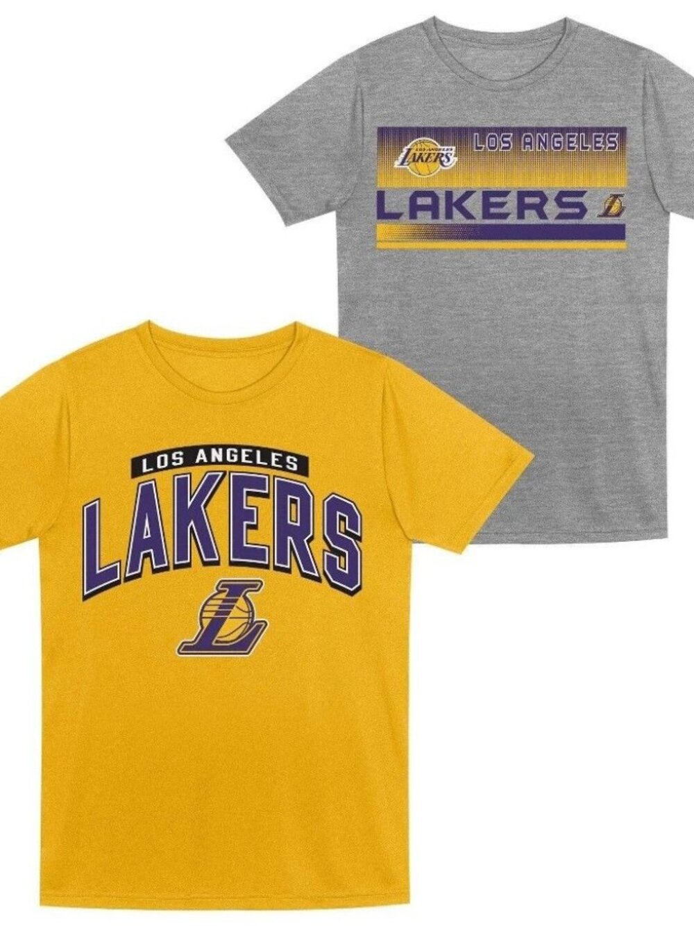 NWT NBA Los Angeles Lakers Toddler 2pk Gray T-Shirt Set - 4T MSRP $24.99